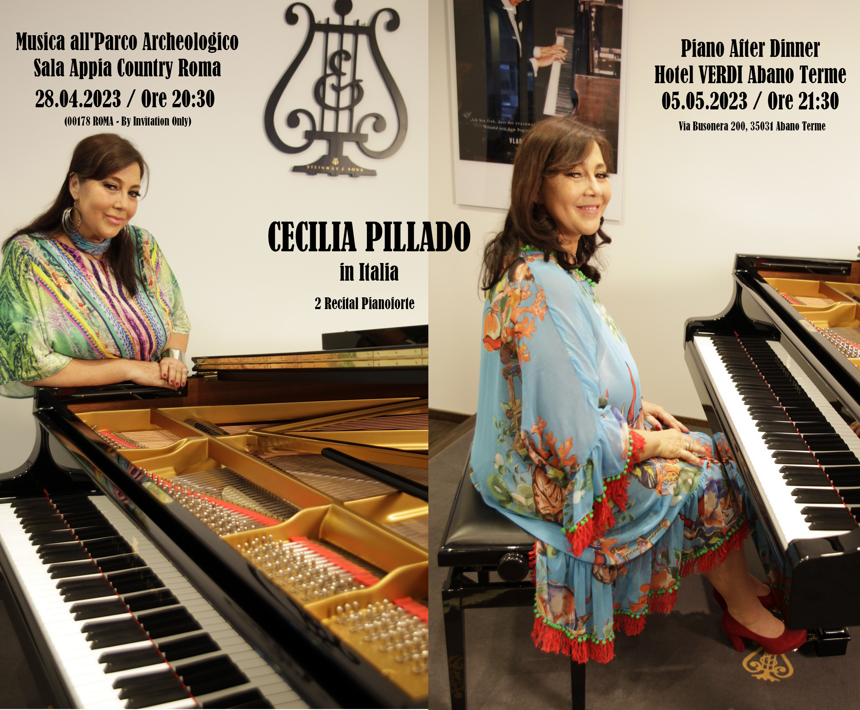 Cecilia Pillado Italy Recitals 2023